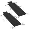 Foldable Chaise Lounge Cushion Set of 2, Outdoor Lounge Chair Cushion Set, UPF50+ 230gsm Olefin, 80" x 26" Black