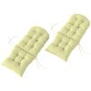 Outdoor Adirondack Chair Cushions Set of 2, Tufted High Back Patio Chair Cushions, Adirondack Cushions with Ties