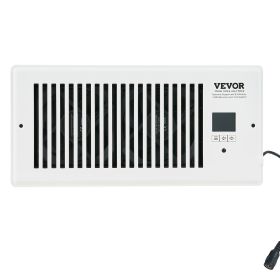 VEVOR Register Booster Fan, Quiet Vent Booster Fan Fits 4' x 10' Register Holes, with Remote Control and Thermostat Control