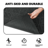 1PC Polypropylene Small Grid Composite Rubber Mat, Gray, 60x90x0.7cm, Kitchen & Home Anti-Fatigue Floor Mat