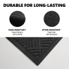 1PC Polypropylene Small Grid Composite Rubber Mat, Gray, 60x90x0.7cm, Kitchen & Home Anti-Fatigue Floor Mat