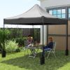 10' x 10' Replacement Canopy Top for Pop Up Canopy Tent with 4 Sand Bags, UPF50+ Protection, Dark Gray