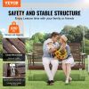 VEVOR Wooden Porch Swing 4.5 ft, Patio bench swing for Courtyard & Garden, Upgraded 880 lbs Strong Load Capacity