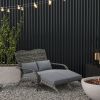 Wicker Adirondack Chair for 2 with Cushions & Footrests, PE Rattan Double Chaise Lounge Chair, Fire Pit Chair for Porch with High-back, Wide Armrests