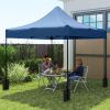 10' x 10' Replacement Canopy Top for Pop Up Canopy Tent with 4 Sand Bags, UPF50+ Protection, Navy Blue