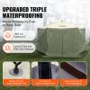 Pop Up Gazebo Tent, Pop-Up Screen Tent 6 Sided Canopy Sun Shelter with 6 Removable Privacy Wind Cloths & Mesh Windows