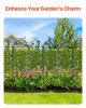 Garden Trellis for Climbing Plants, 71 x 20 in, 6 Packs Rustproof Metal Garden Flower Trellis, Outdoor Climbing Rose Trellis Cucumbers Support