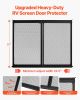 RV Screen Door Protector, 24.5 x 20 inch Door Grille, Easy to Install and Disassemble, Reinforced Breathable Protective Mesh