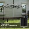 10' x 10' Replacement Canopy Top for Pop Up Canopy Tent with 4 Sand Bags, UPF50+ Protection, Navy Blue