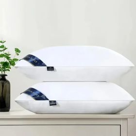 Bed Pillows Blue 2pack (Option: QUEEN)