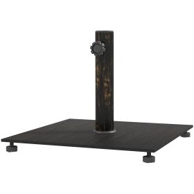 Square Patio Umbrella Base, 29 lbs Metal Umbrella Stand Base with Adjustable Foot Pads (Color: default)