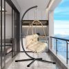 JESE Swing Egg Chair with Stand â€“ Foldable Hanging Chair for Indoor & Outdoor Use â€“ 300lbs Capacity