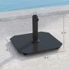 Square Patio Umbrella Base, 41 lbs Metal Umbrella Stand Base with Adjustable Foot Pads