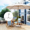 Square Patio Umbrella Base, 41 lbs Metal Umbrella Stand Base with Adjustable Foot Pads