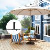 Square Patio Umbrella Base, 41 lbs Metal Umbrella Stand Base with Adjustable Foot Pads
